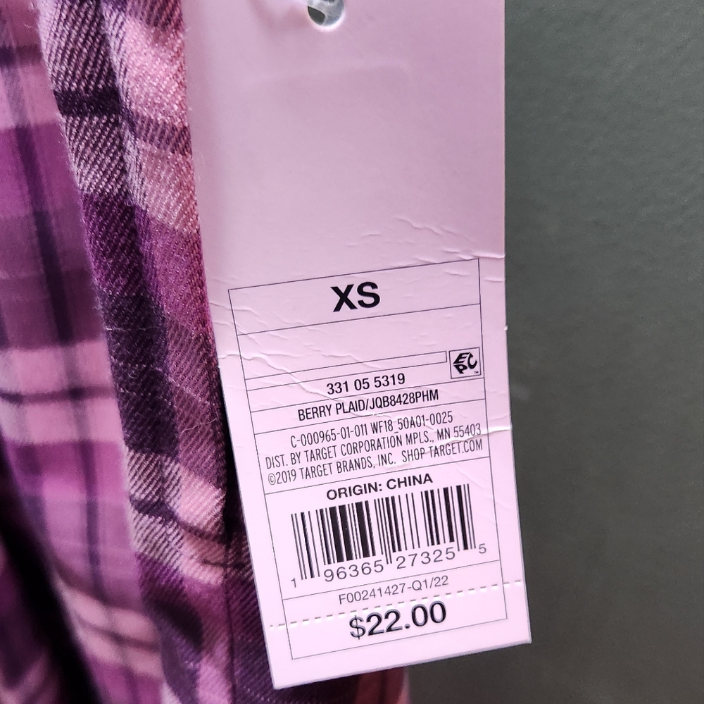 Wilde Fable Purple Plaid skirt - Picture 3 of 5